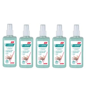 محلول ضدعفونی کننده دکتر برنا مدل handrub حجم 250 میلی لیتر بسته 5 عددی